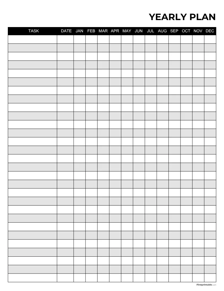 Yearly Planner 19