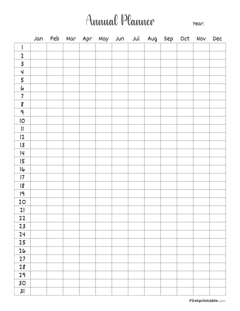 Yearly Planner 23