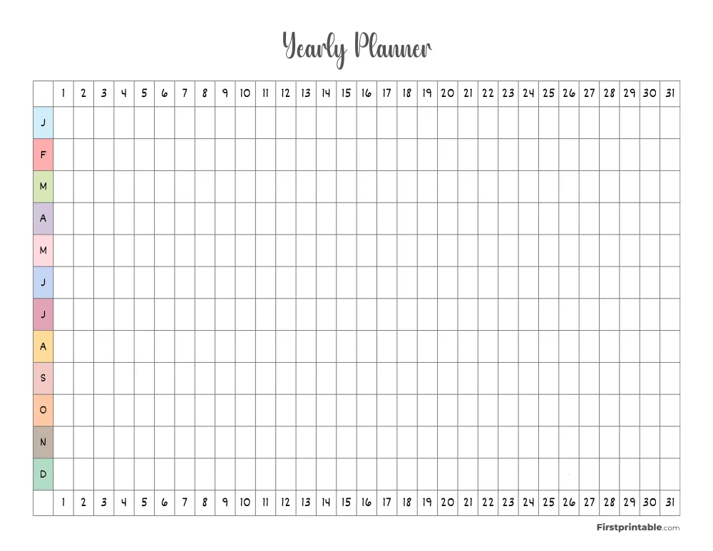 Yearly Planner 29