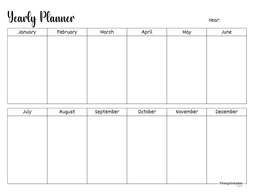 Yearly Planner 30