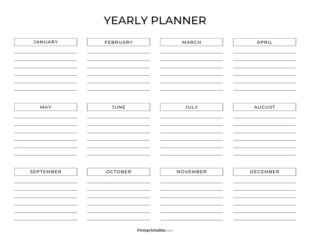 Yearly Planner 31