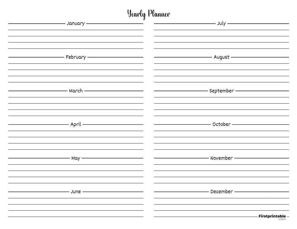 Yearly Planner 33