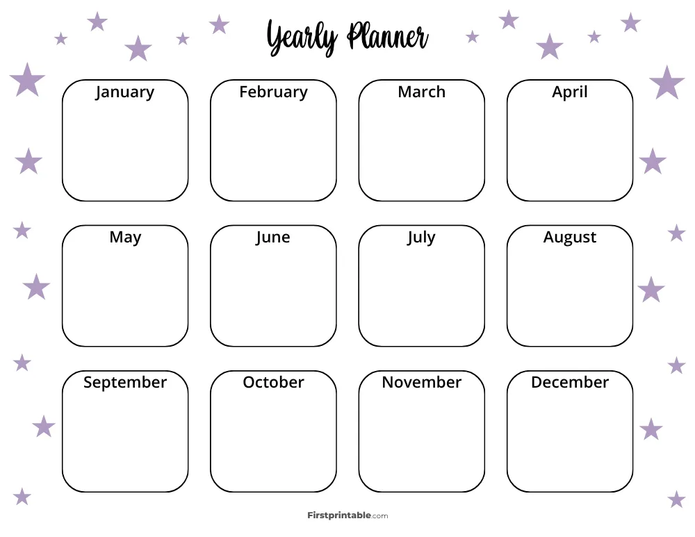 Yearly Planner 34
