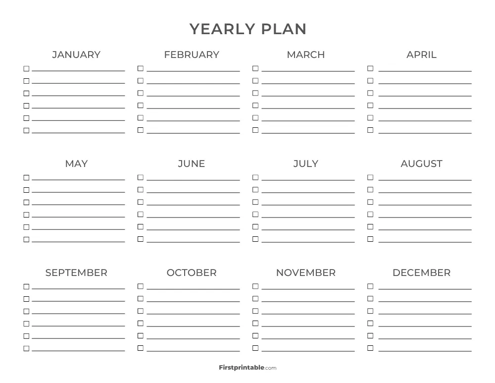 Yearly Planner 38