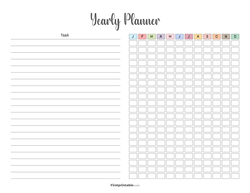 Yearly Planner 39