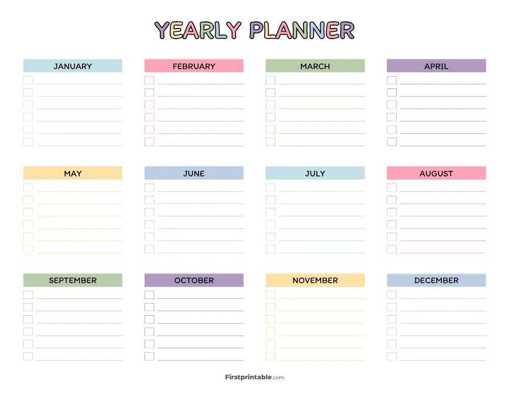 Yearly Planner 41