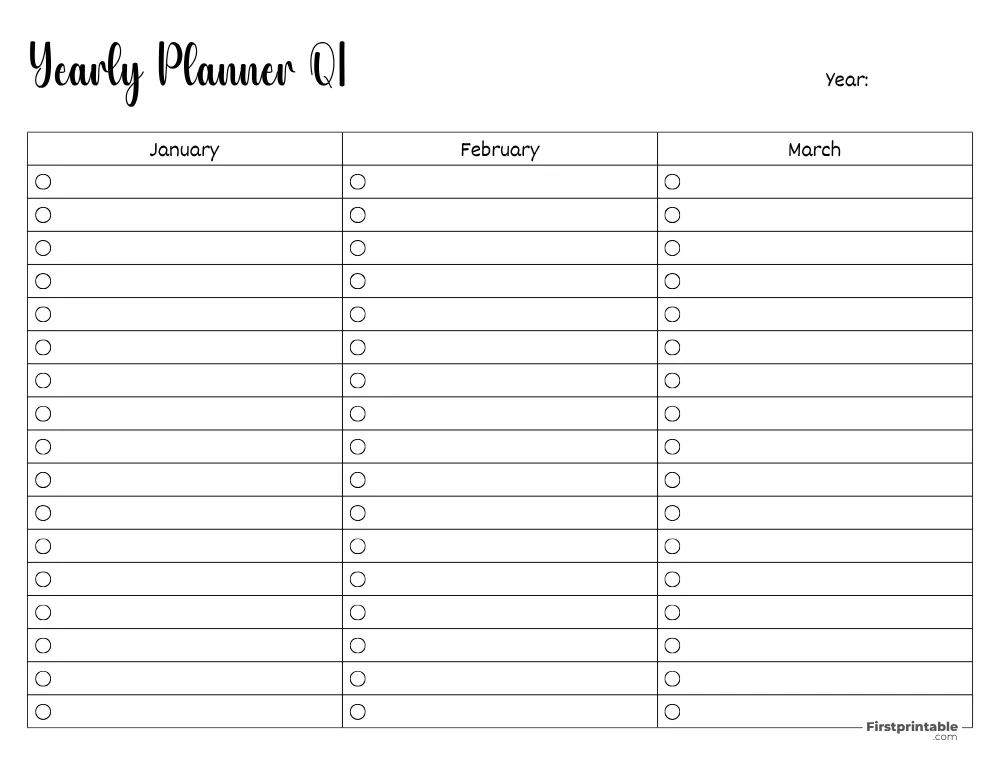 Yearly Planner 43 Page 1 of 4