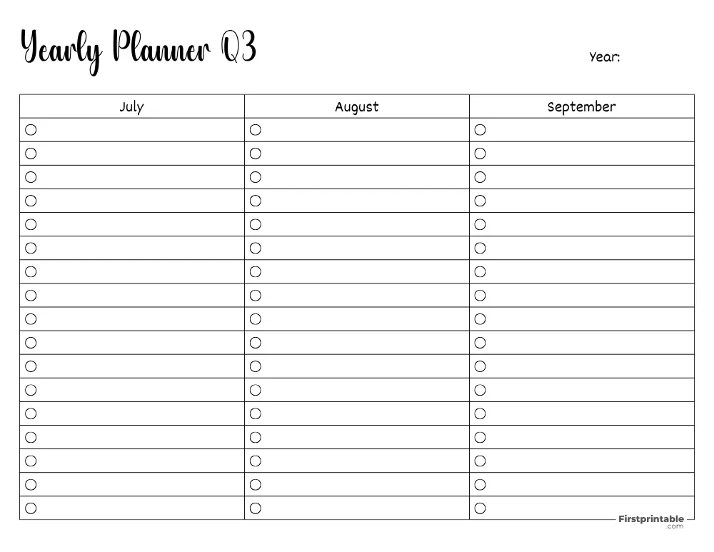 Yearly Planner 43 Page 3 of 4