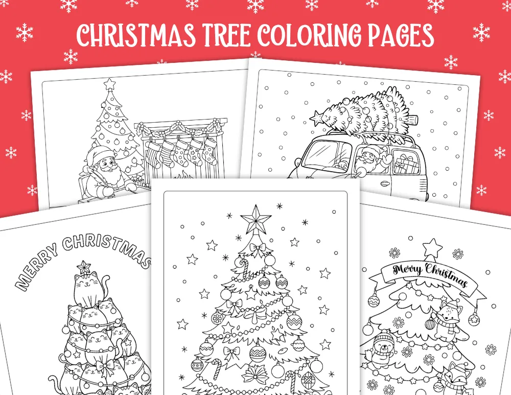 Christmas Tree Coloring Pages