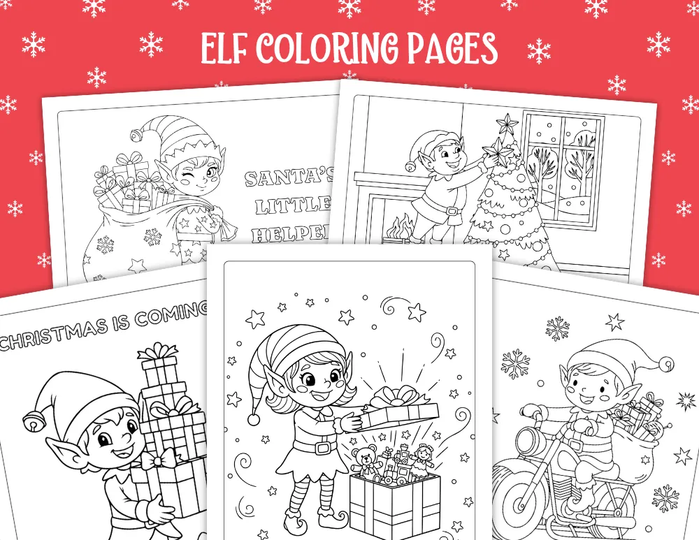 Elf Coloring Pages