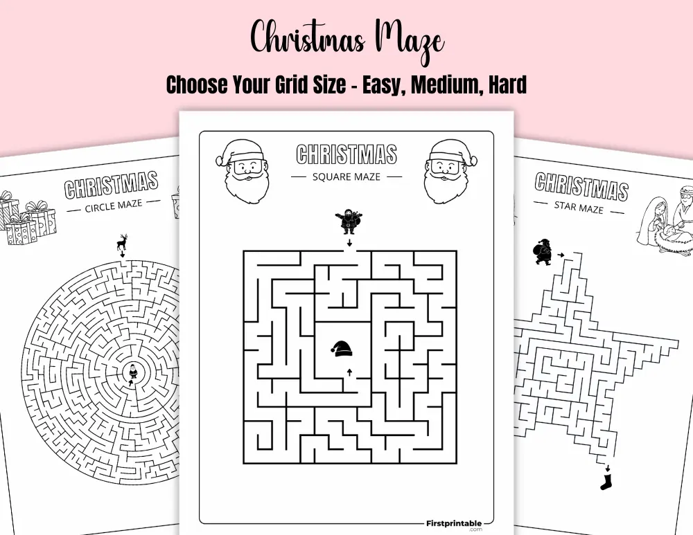Free Christmas Maze