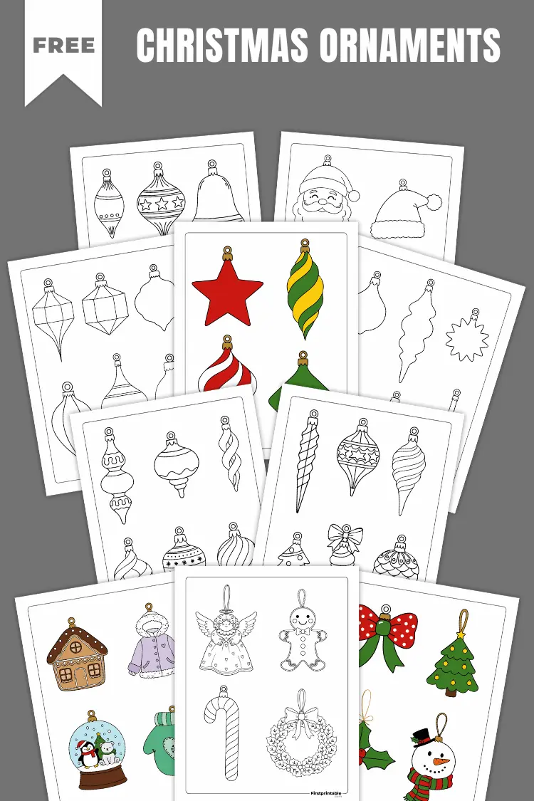 Free Printable Christmas Ornaments Template