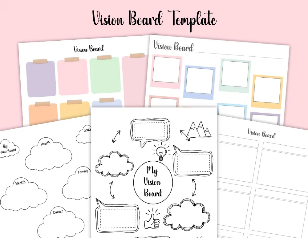 Free Vision Board Template