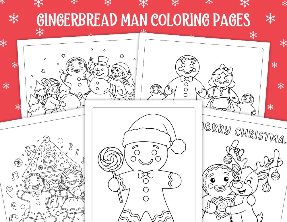 Gingerbread Man Coloring Pages