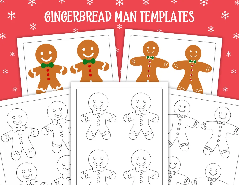 Gingerbread Man Templates