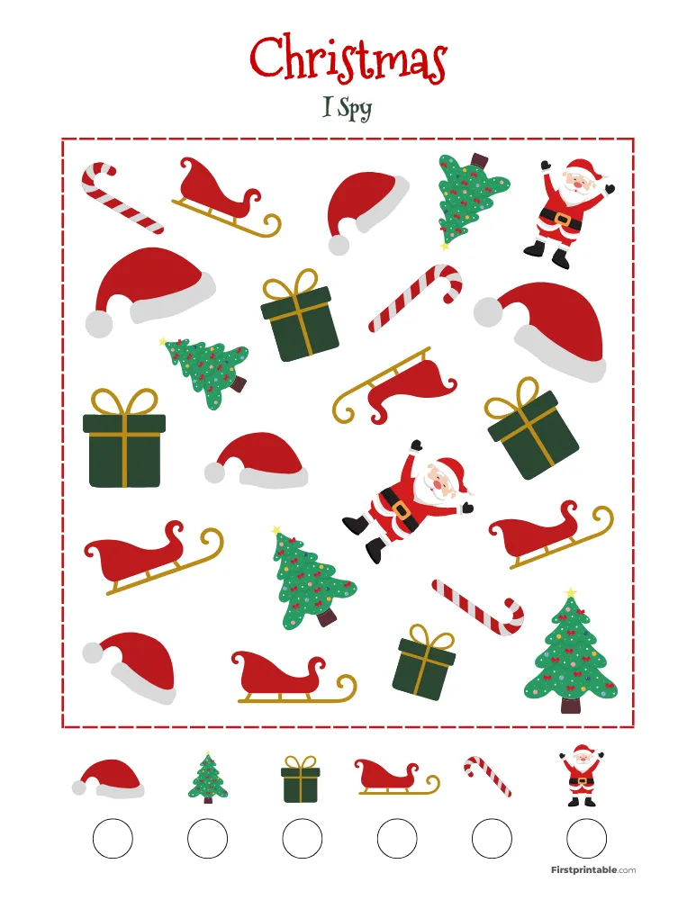 Christmas I Spy - Easy 01