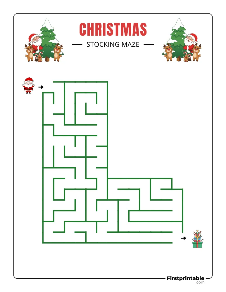 Christmas Maze - Easy 01