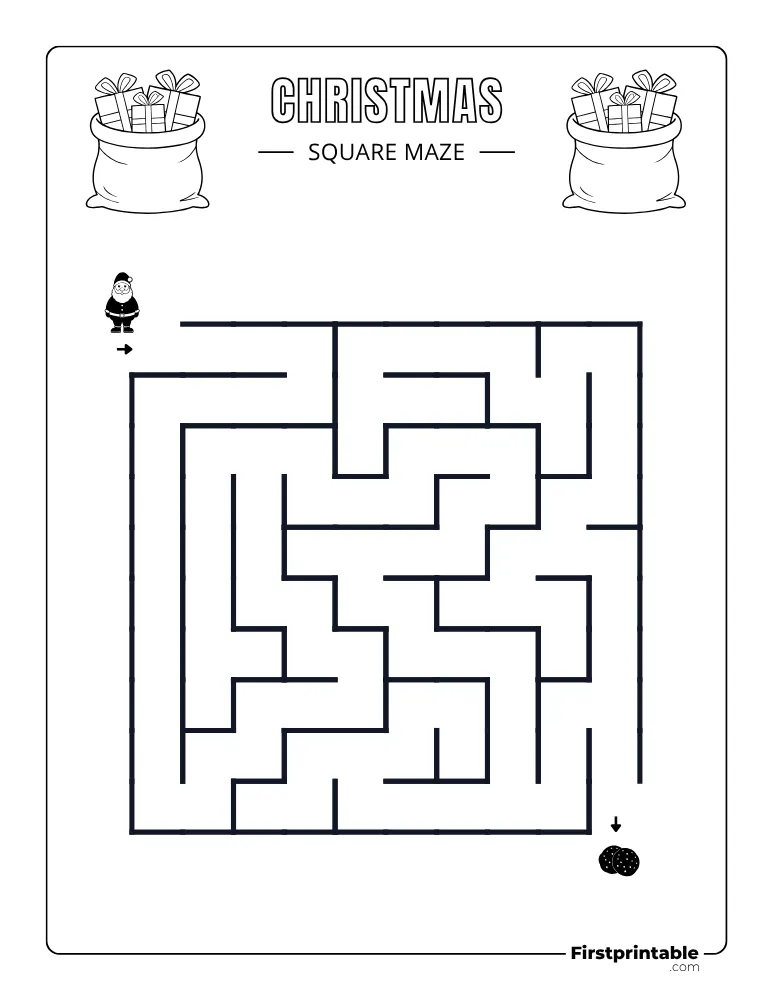 Christmas Maze - Easy 06