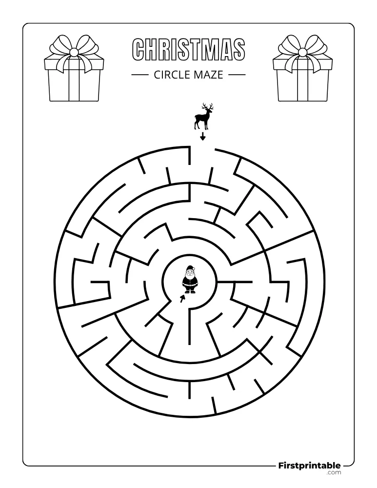 Christmas Maze - Easy 07
