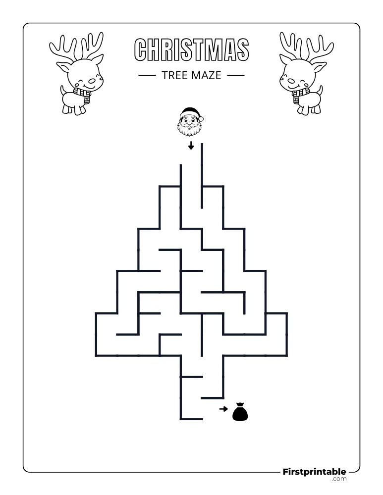 Christmas Maze - Easy 09
