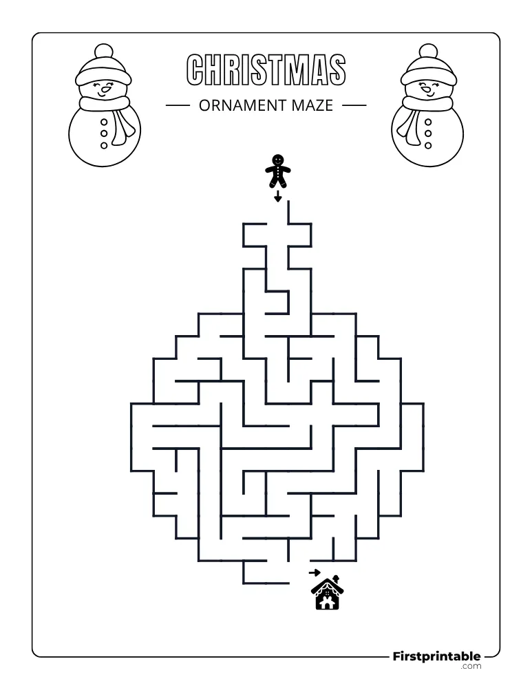 Christmas Maze - Easy 10