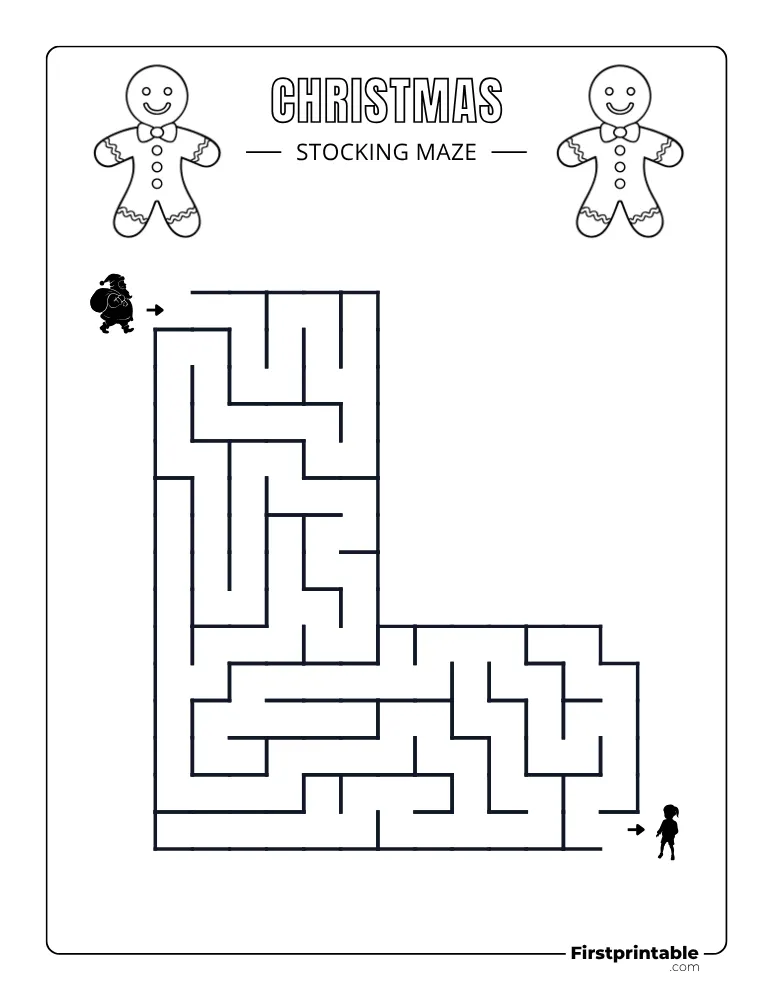 Christmas Maze - Easy 11