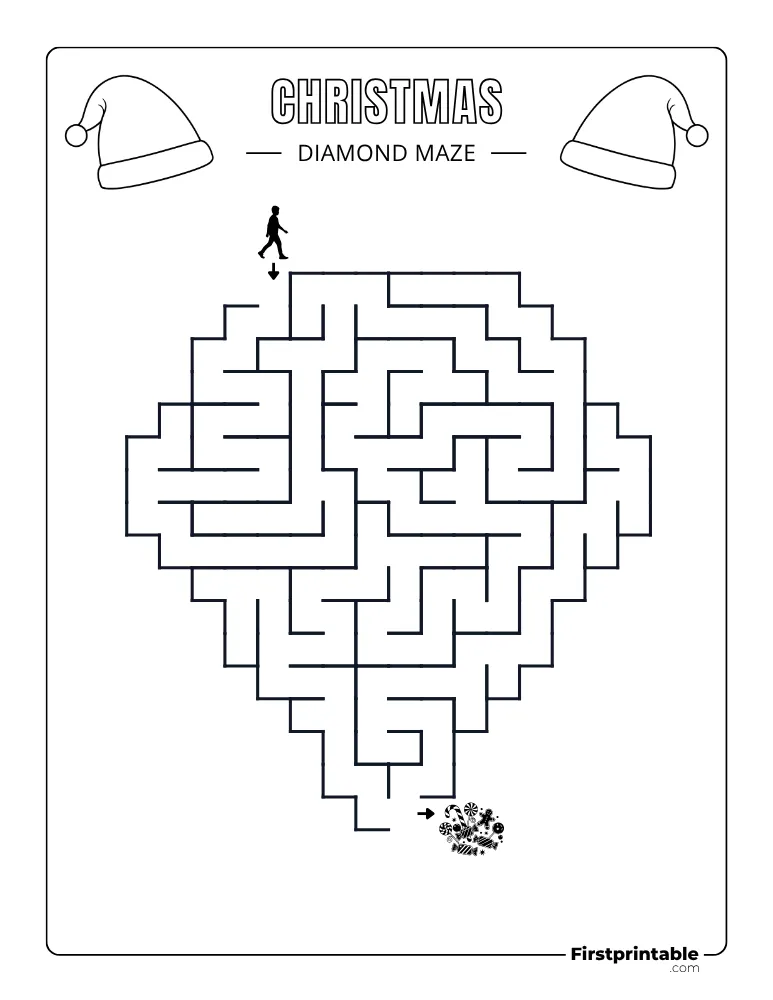Christmas Maze - Easy 12