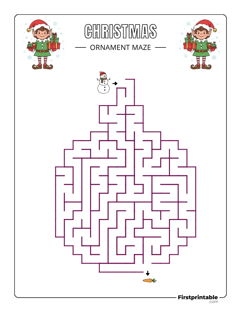 Christmas Maze - Medium 02