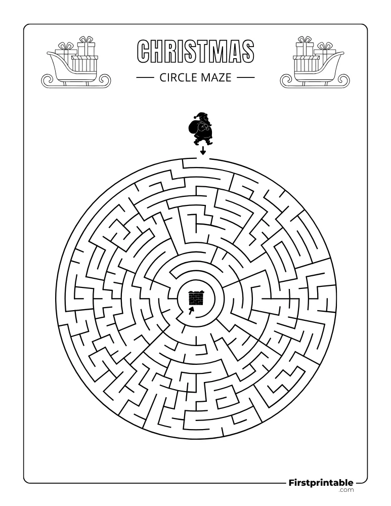 Christmas Maze - Medium 03