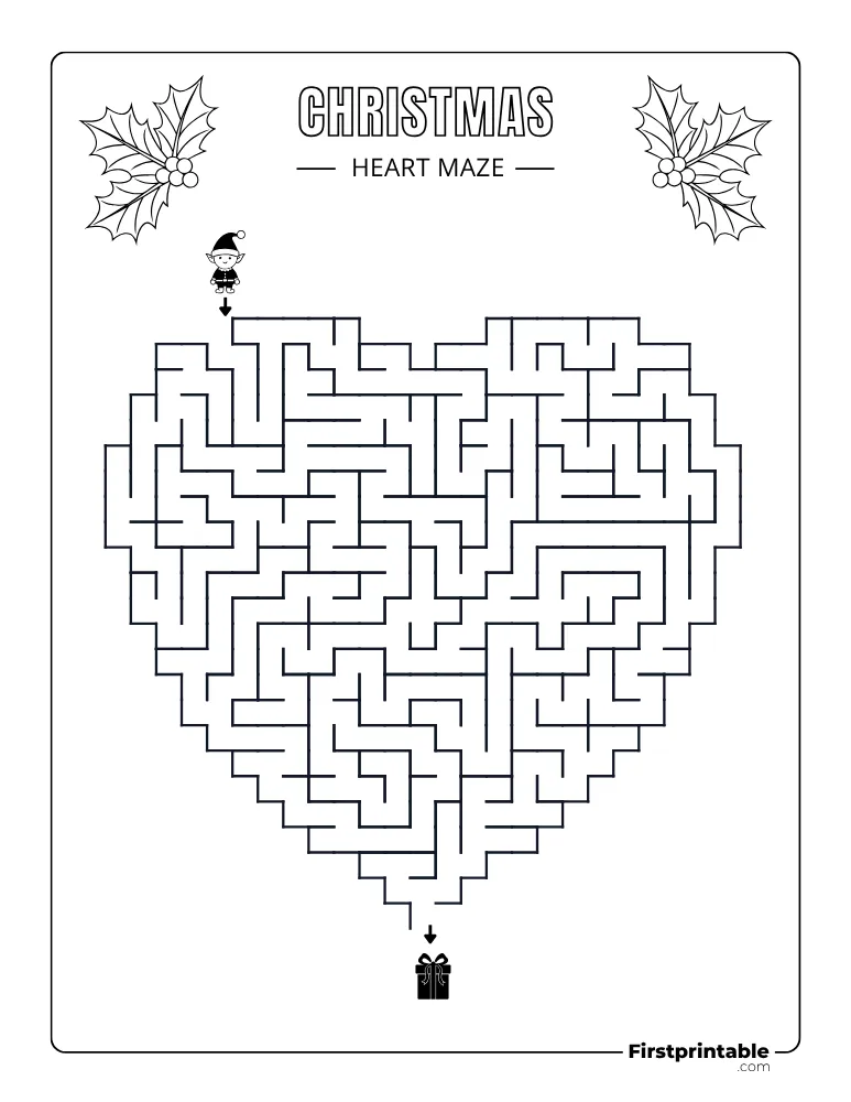 Christmas Maze - Medium 08