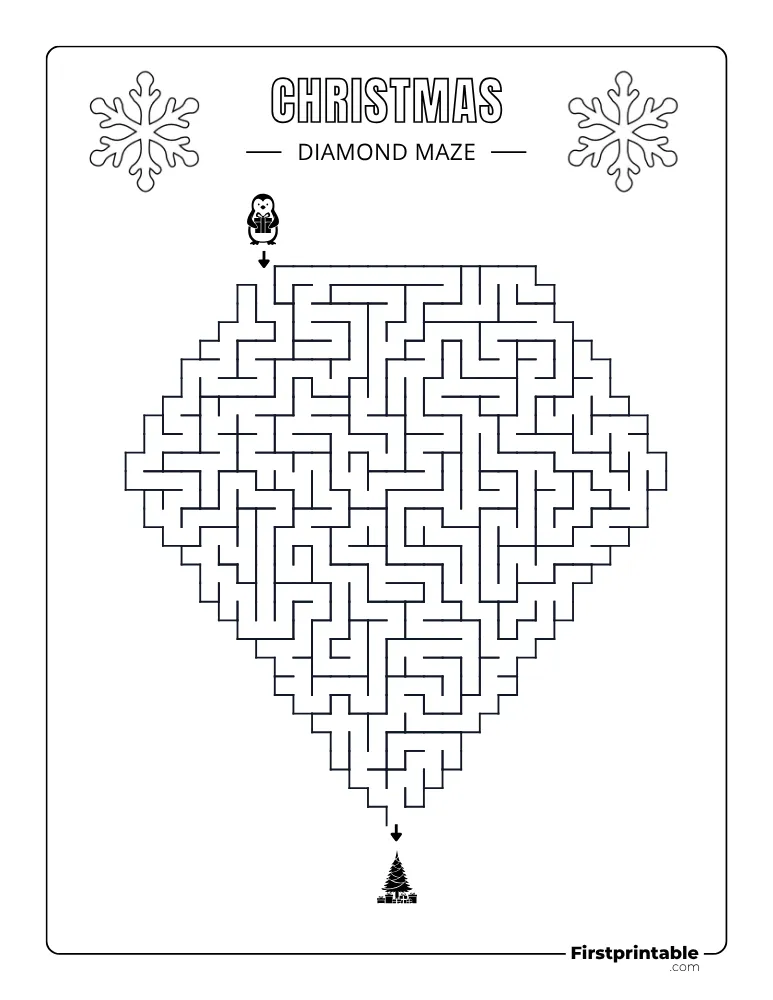 Christmas Maze - Medium 09
