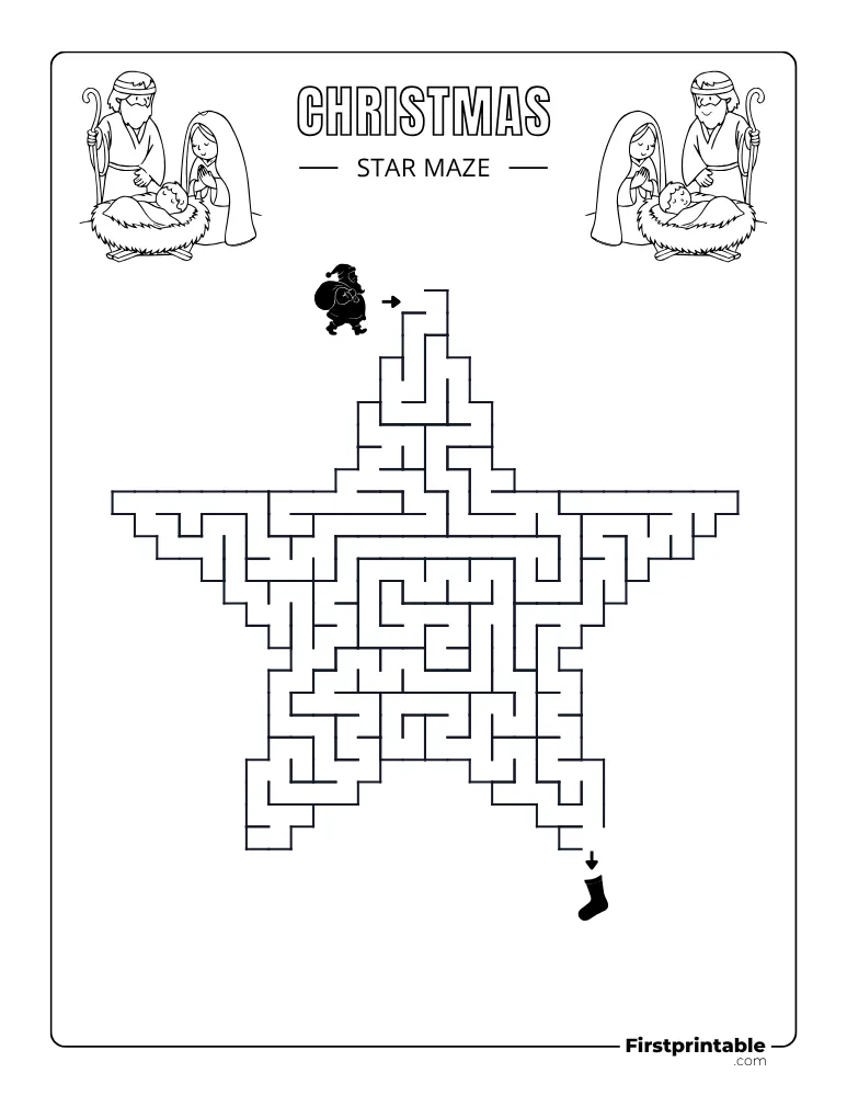 Christmas Maze - Medium 10