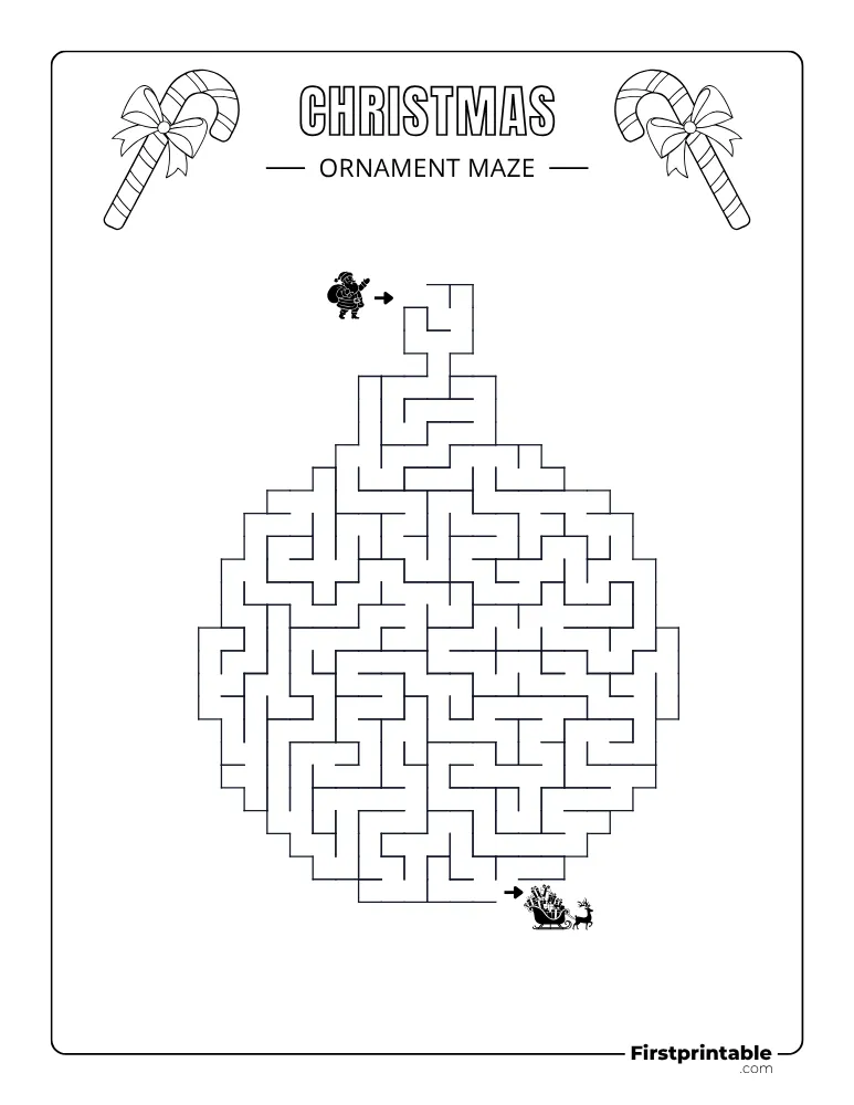 Christmas Maze - Medium 12