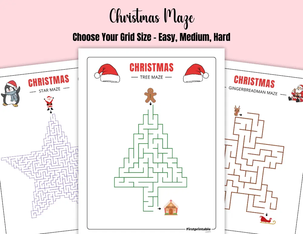 Printable Christmas Maze