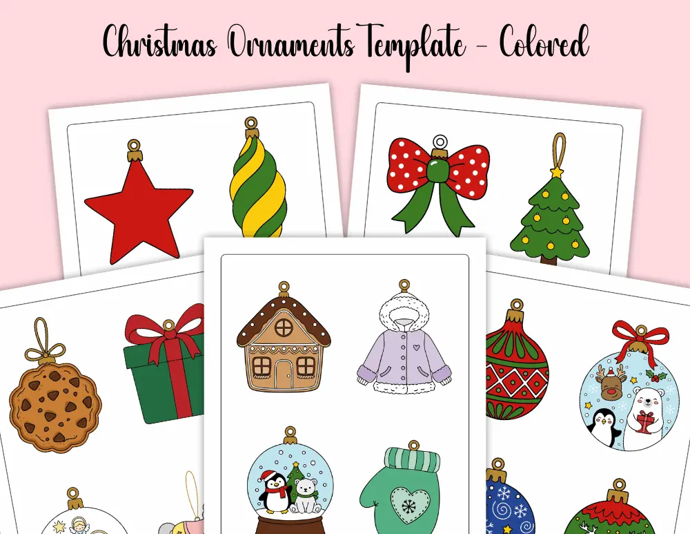 Printable Christmas Ornaments Templates and Outlines Printable Christmas Ornaments Templates and Outlines
