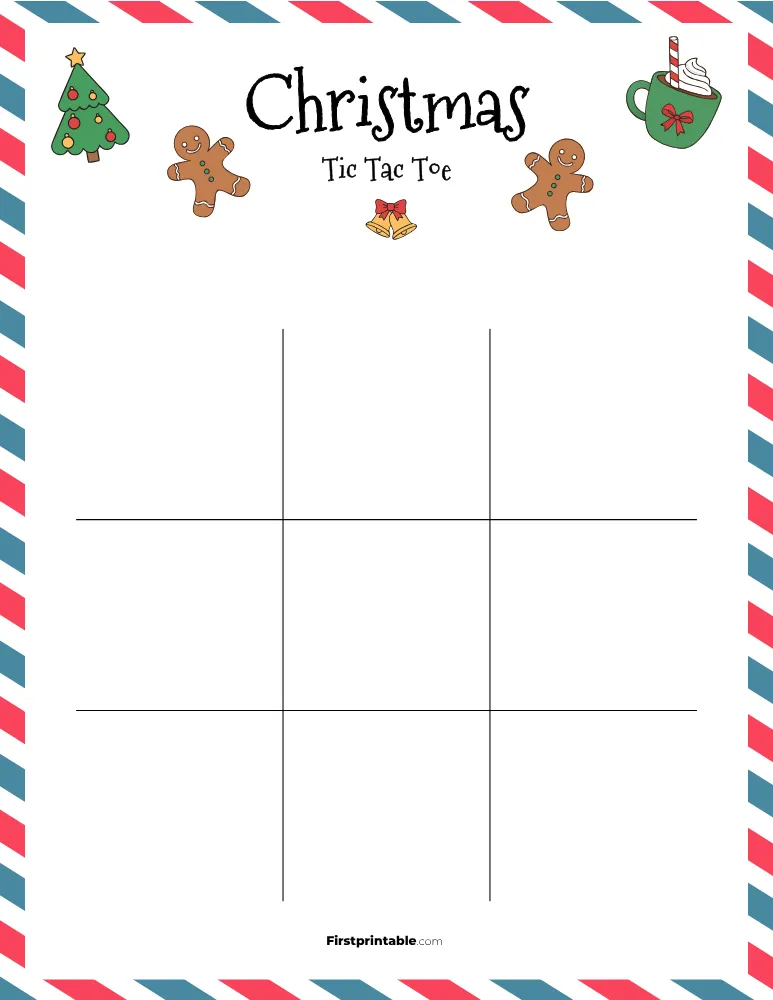 Printable Christmas Tic Tac Toe 02