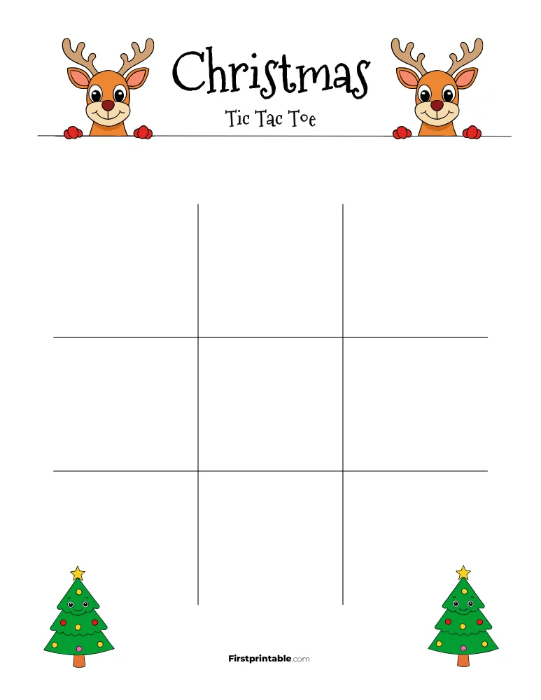 Printable Christmas Tic Tac Toe 03