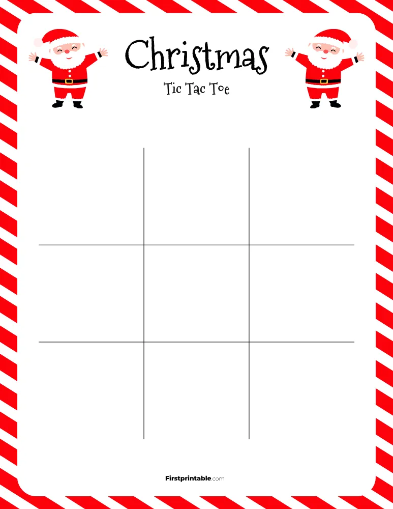 Printable Christmas Tic Tac Toe 04