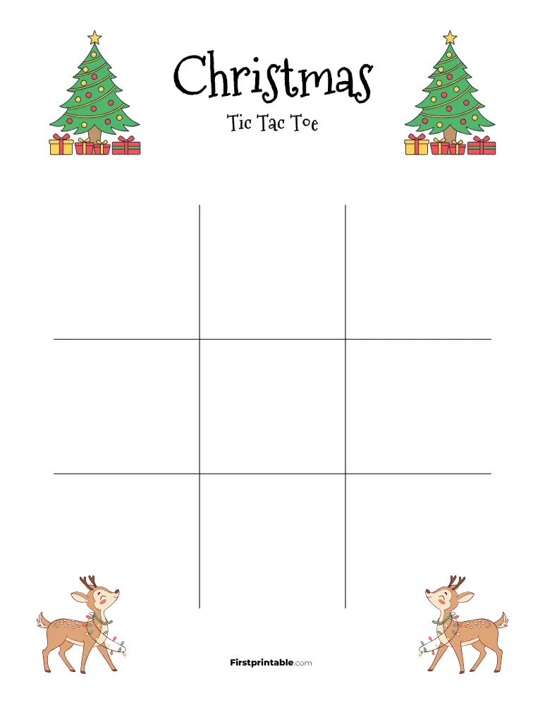 Printable Christmas Tic Tac Toe 06