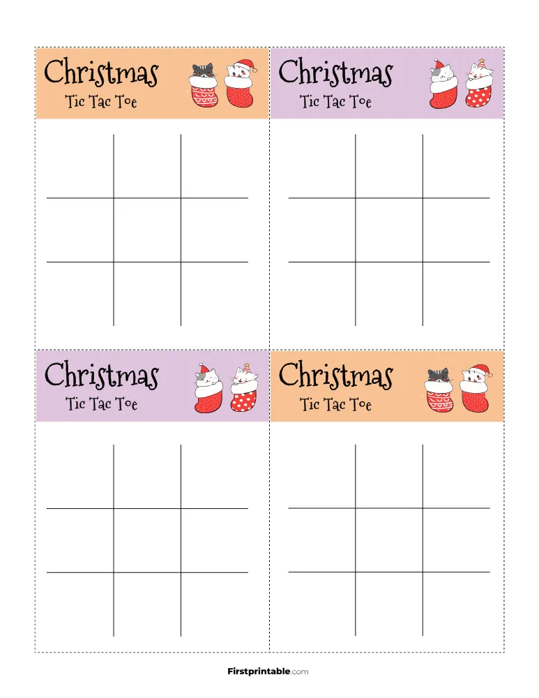 Printable Christmas Tic Tac Toe 09