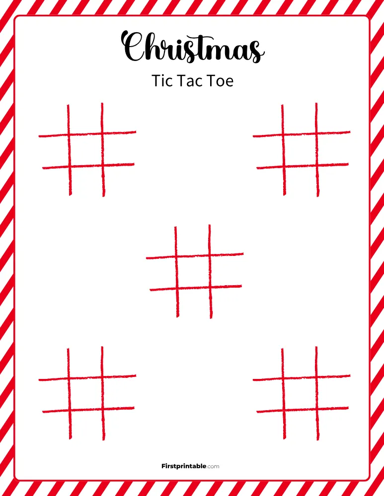 Printable Christmas Tic Tac Toe 11