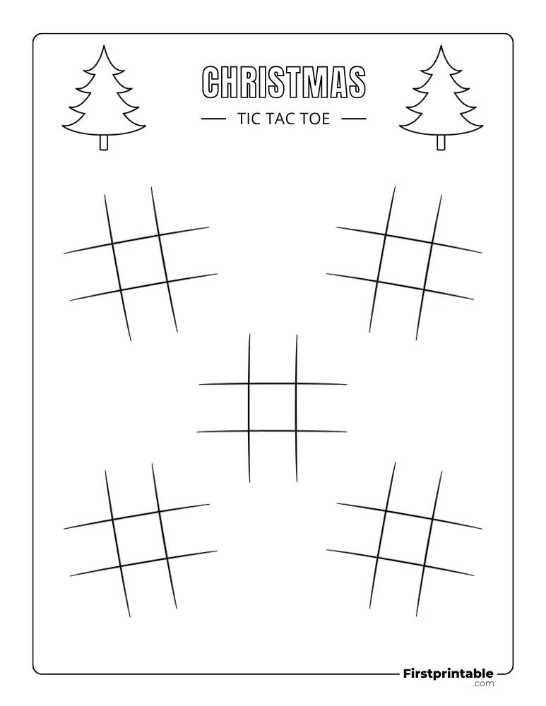 Printable Christmas Tic Tac Toe 13
