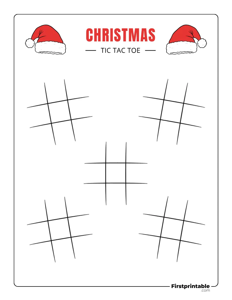 Printable Christmas Tic Tac Toe 14