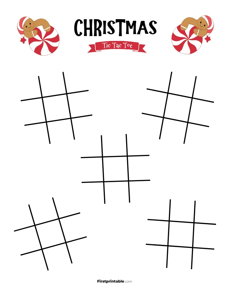 Printable Christmas Tic Tac Toe 19