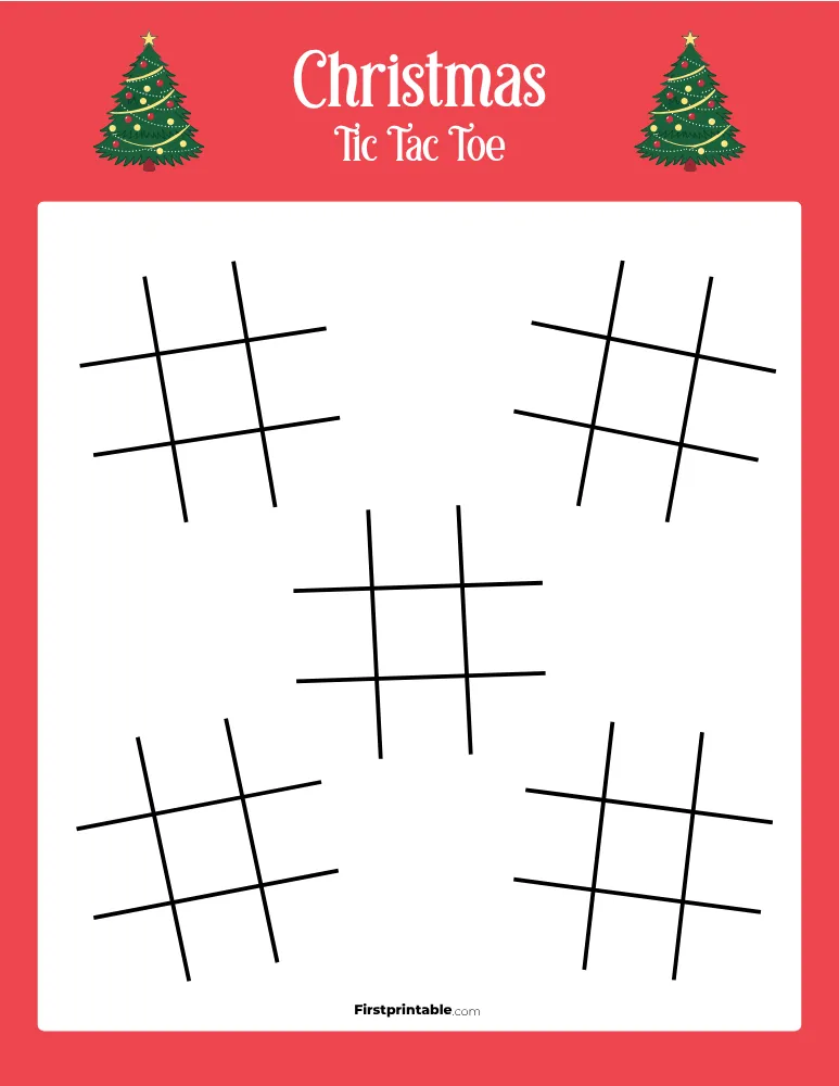 Printable Christmas Tic Tac Toe 24