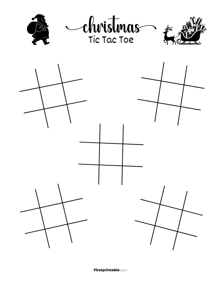 Printable Christmas Tic Tac Toe 27