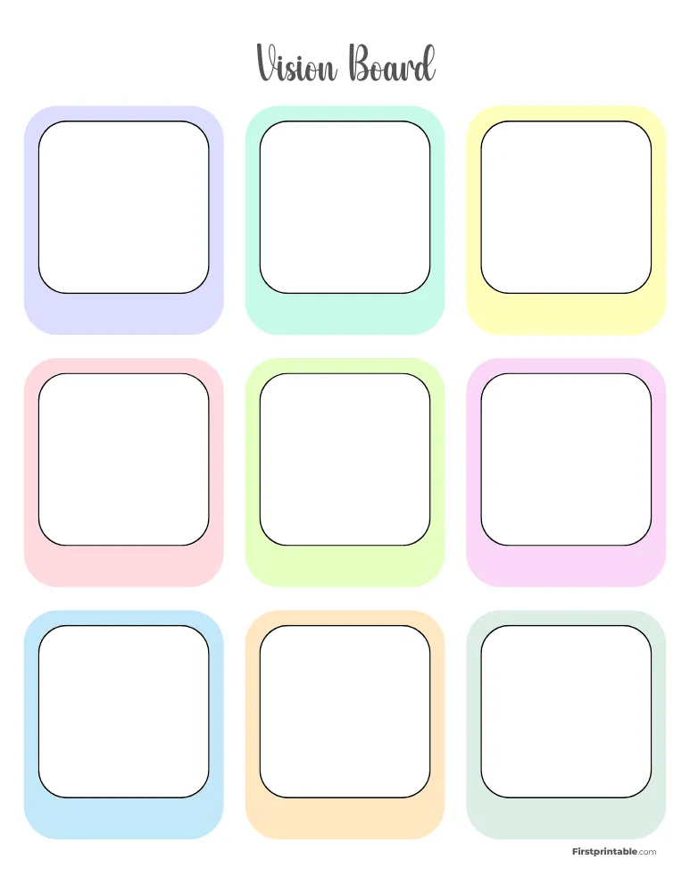 Vision Board Template 07