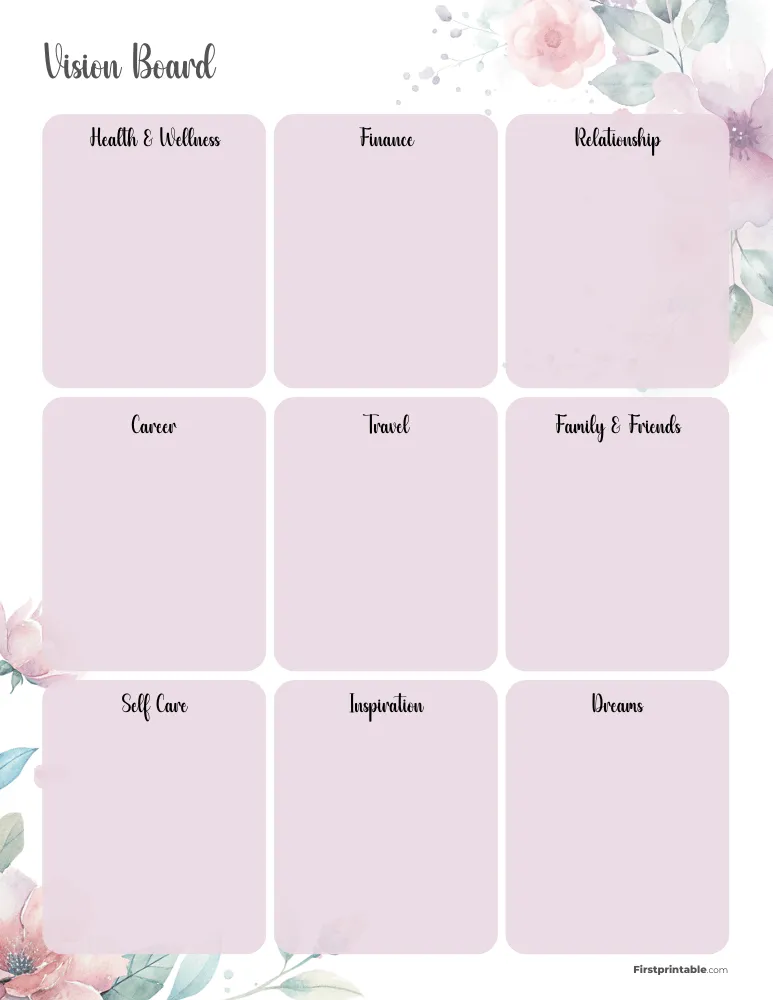Vision Board Template 10