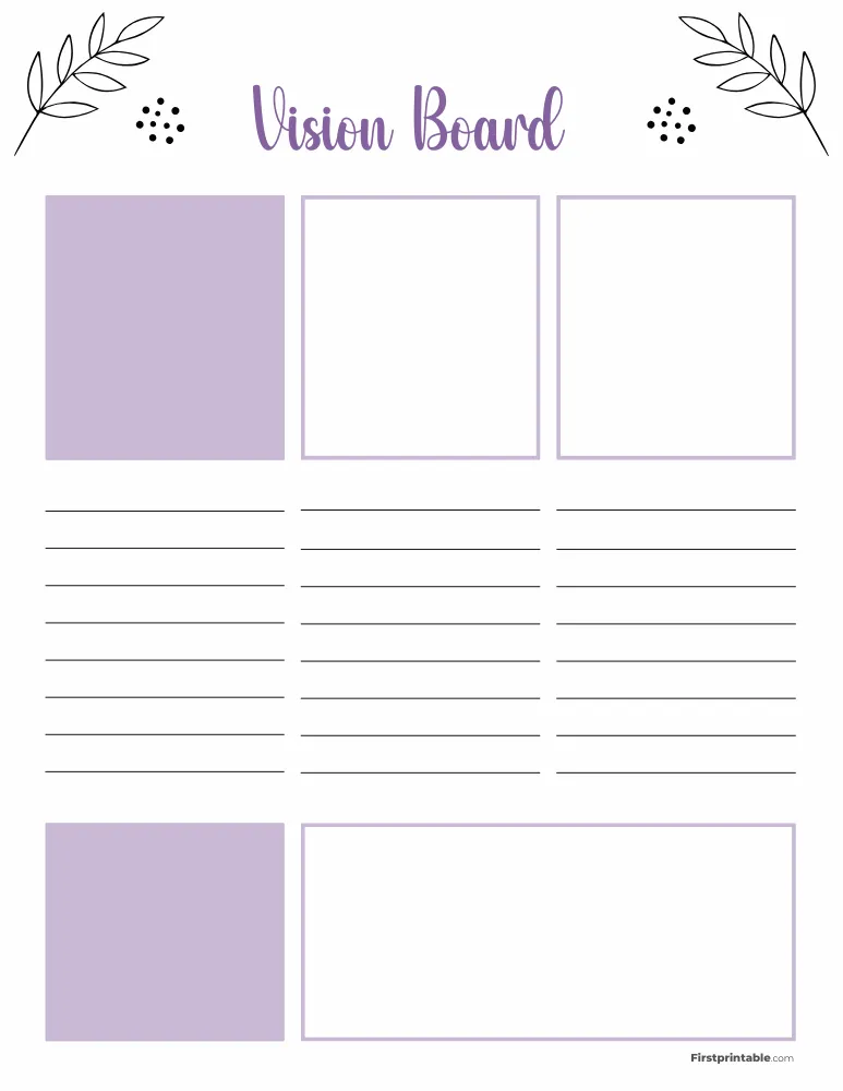 Vision Board Template 11