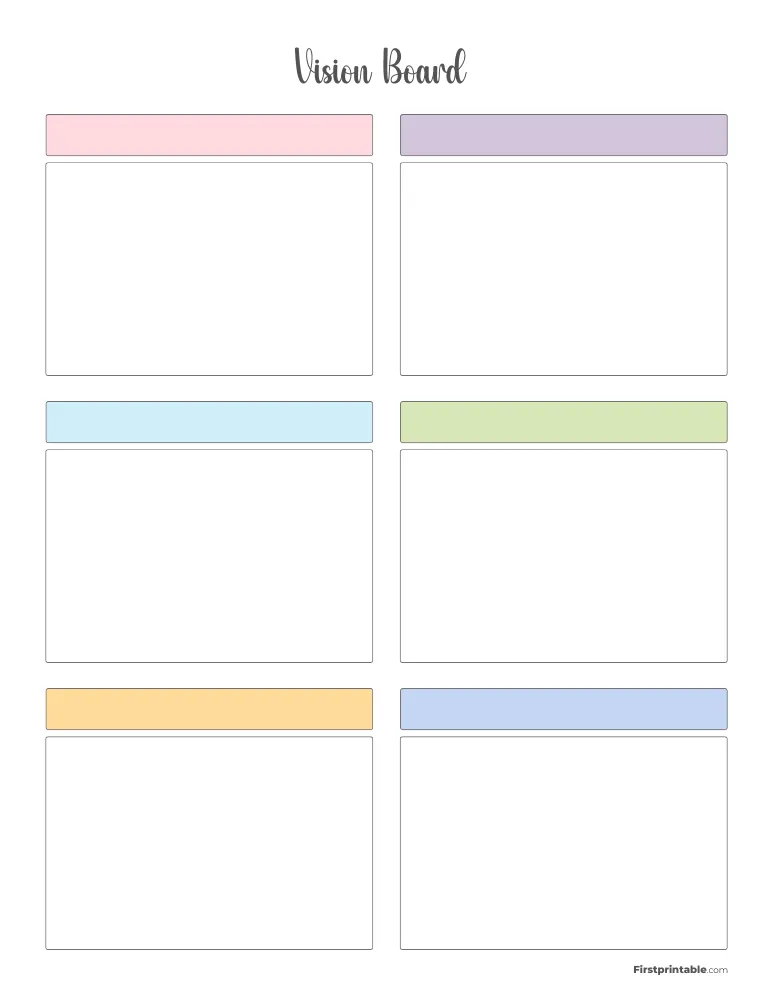 Vision Board Template 13